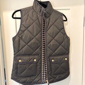 Women’s J.Crew Black Quilted Vest XS